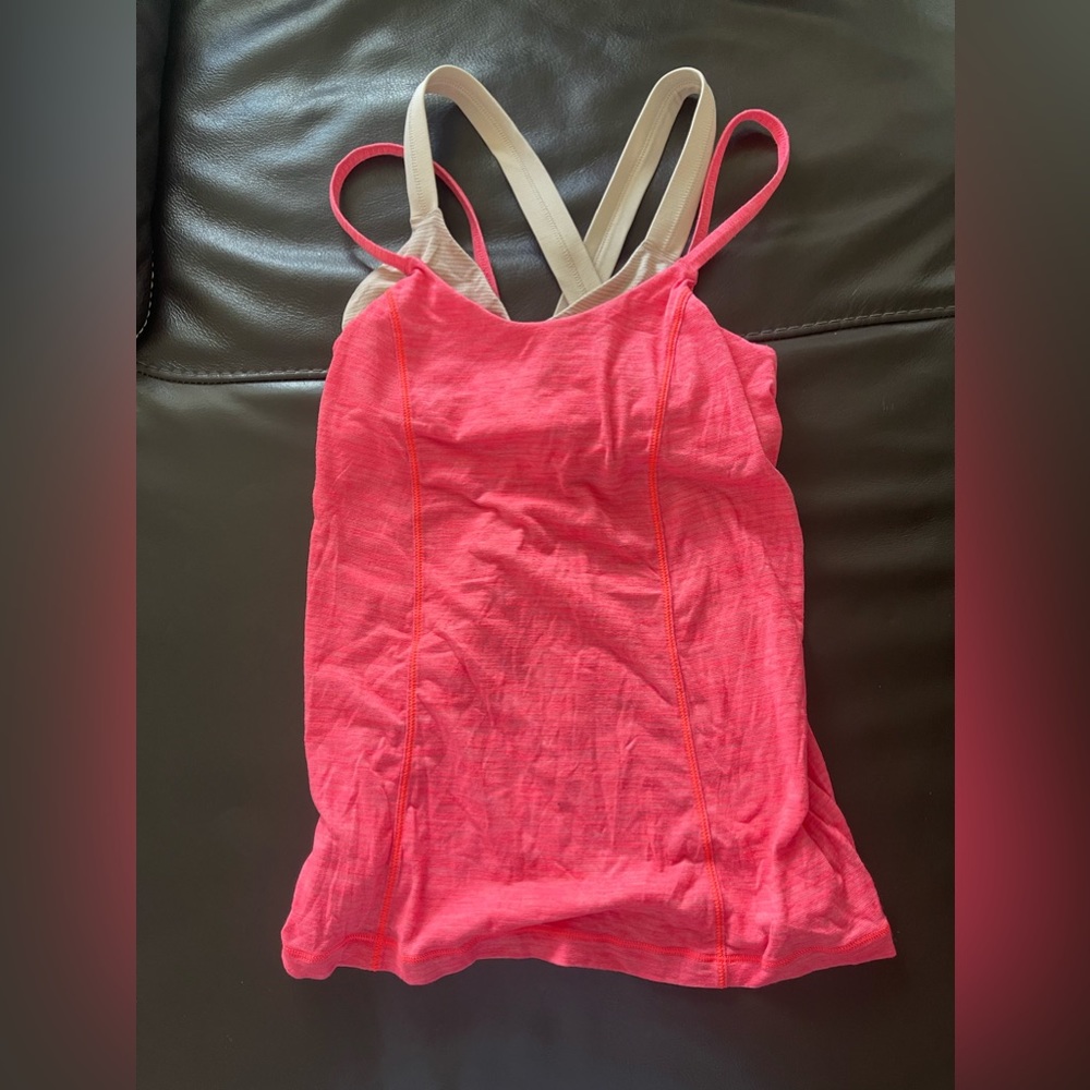 Lululemon pink tank top